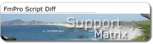 FmPro Script Diff -  Support Matrix Title Graphic